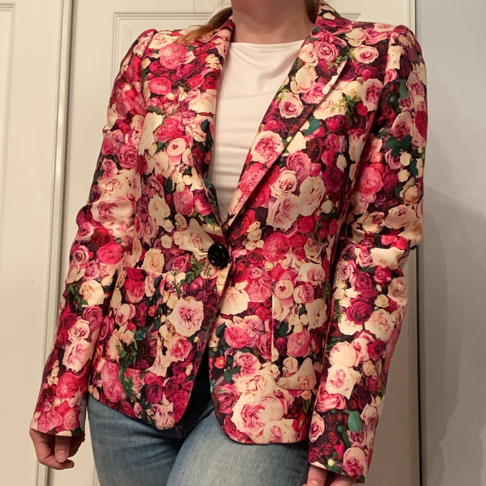 Kate Spade Vibrant Floral Blazer